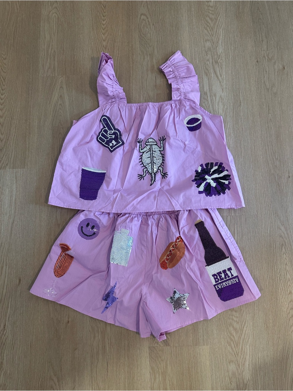 Queen of Sparkles TCU gameday Set